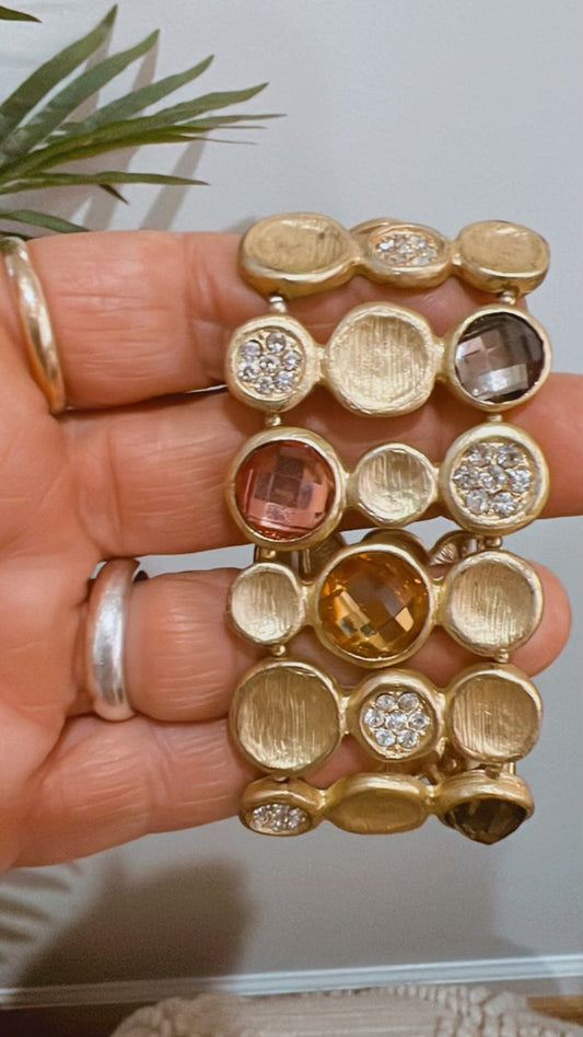 Amber & Gold Bracelet