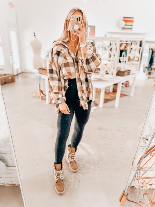 Kara Plaid Button Down
