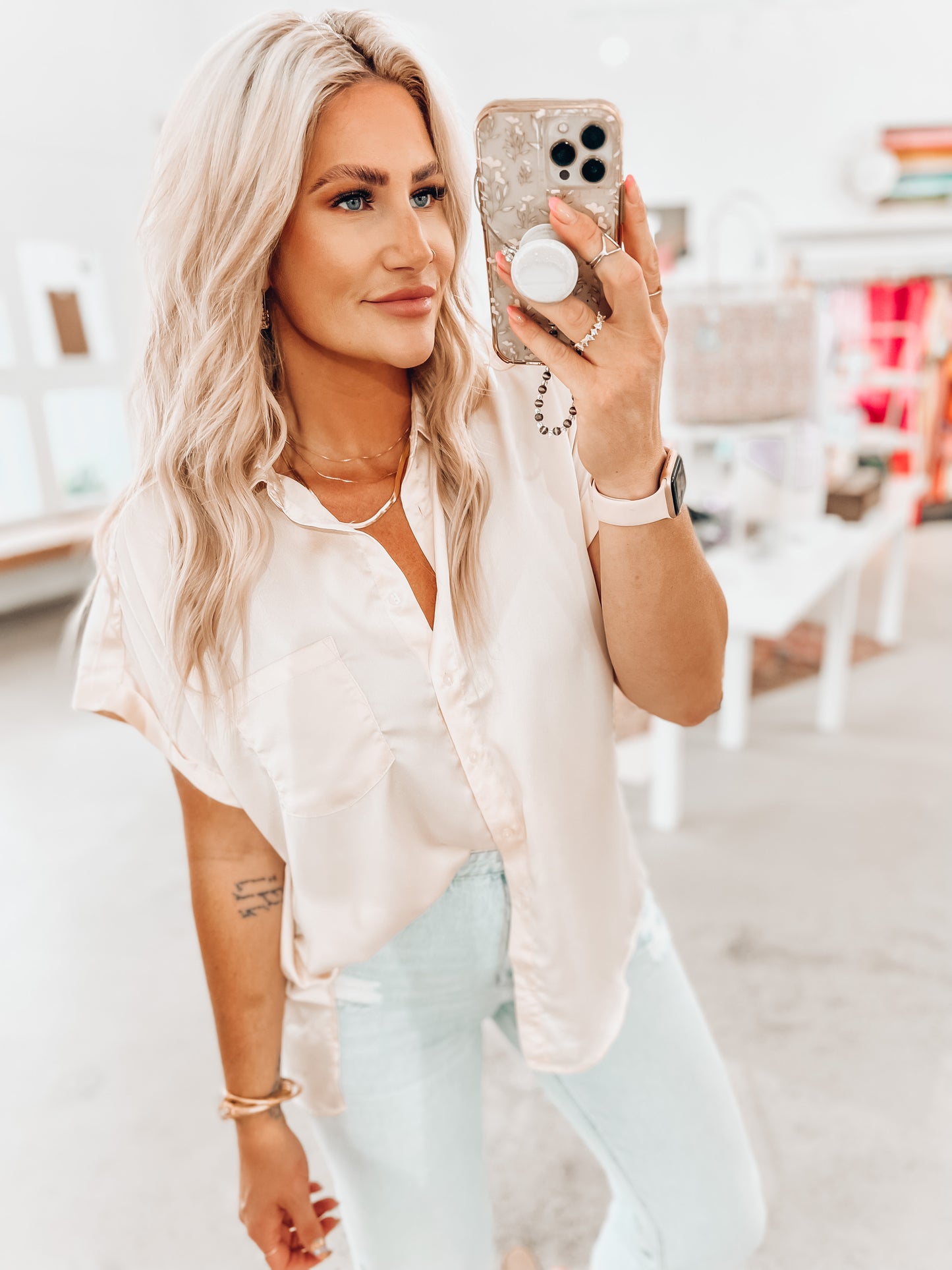Baylee Button Top