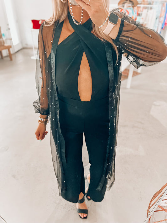 Sarah Sheer Tulle Duster