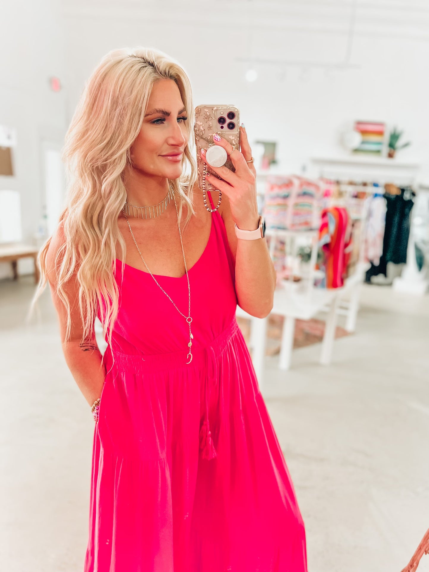Portia Pink Jumpsuit