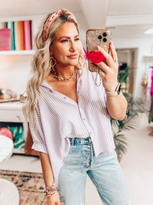 Ginny Striped Boho Top