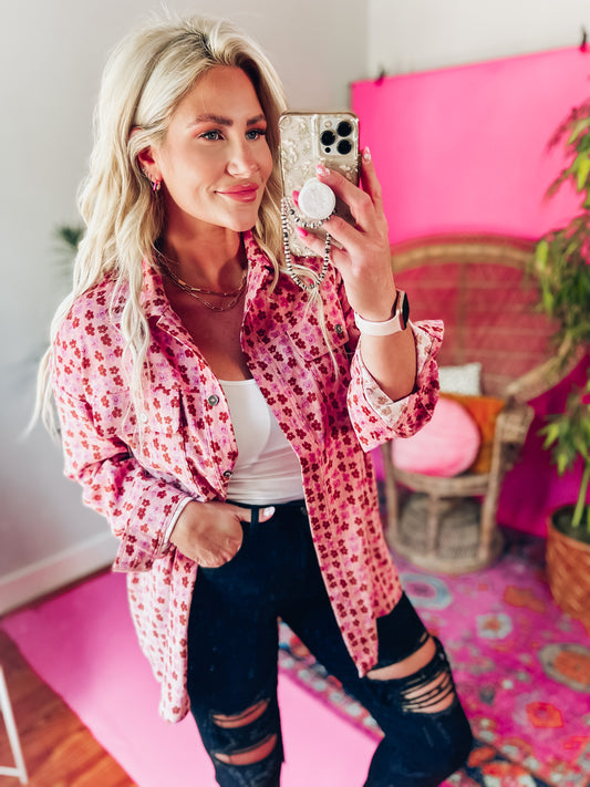 Polly Floral Shacket