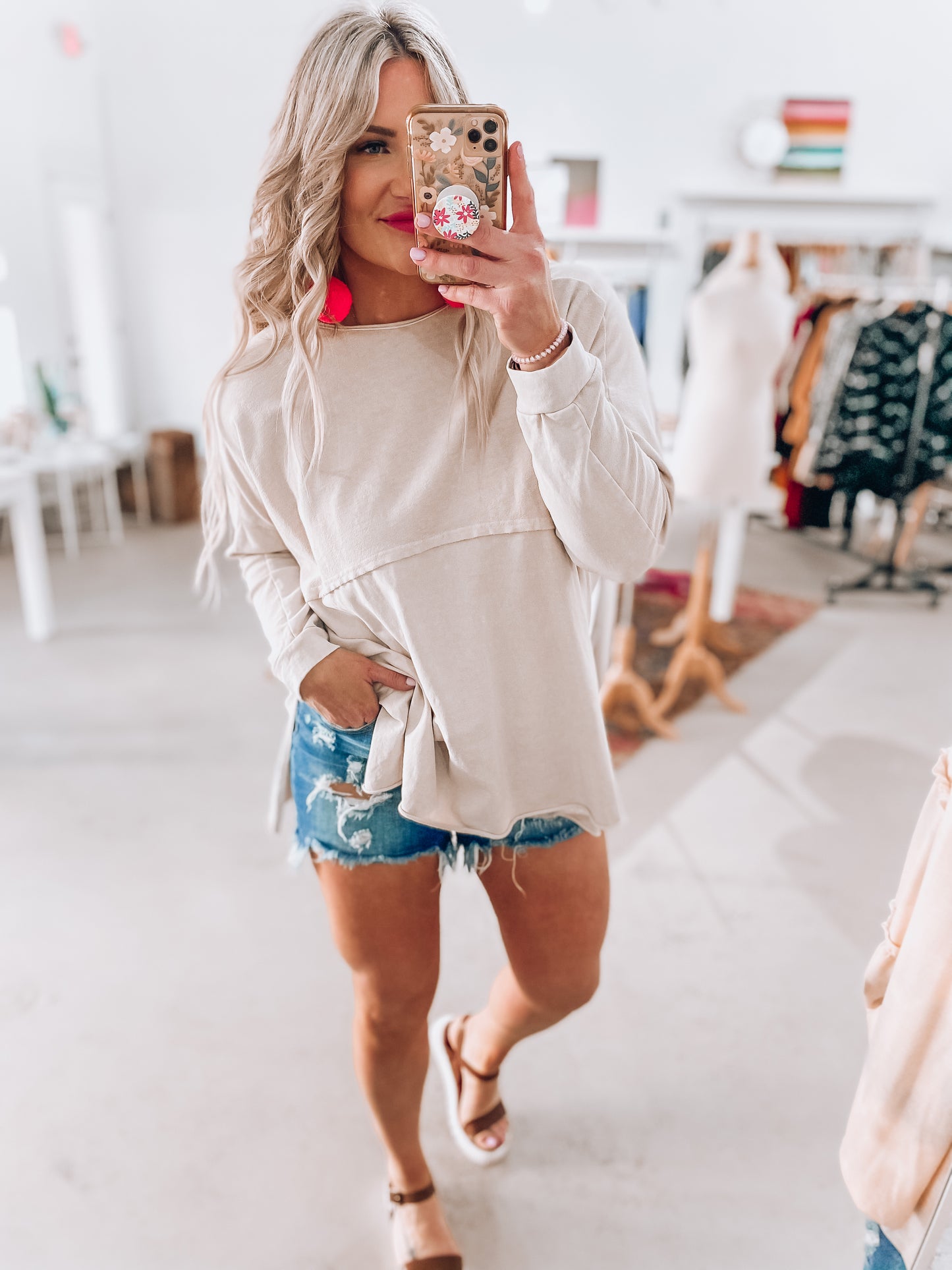 Madelyn Split Hem Top