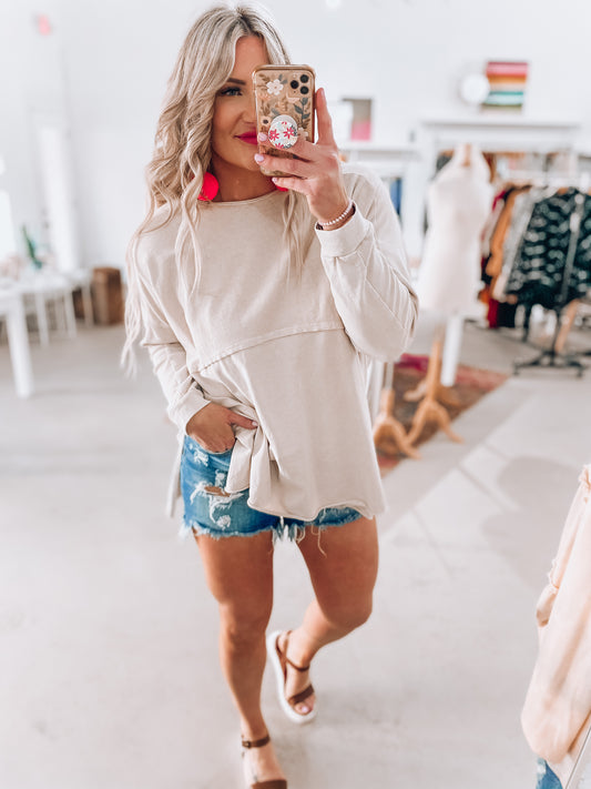 Madelyn Split Hem Top