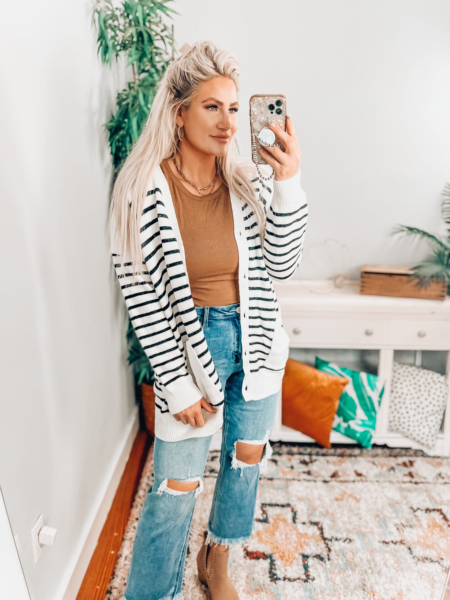 Phoebe Striped Cardi