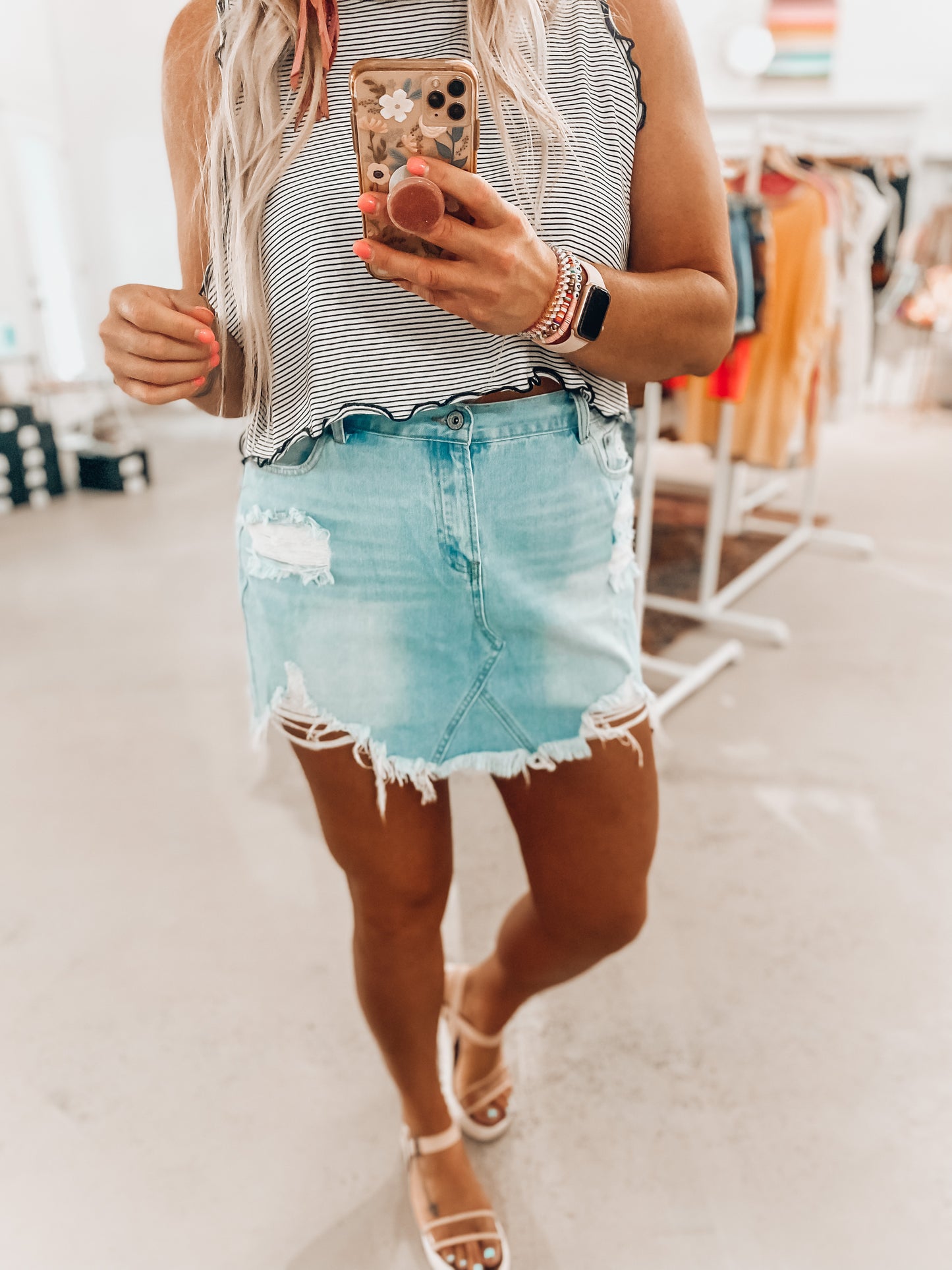 Harlee Denim Skirt