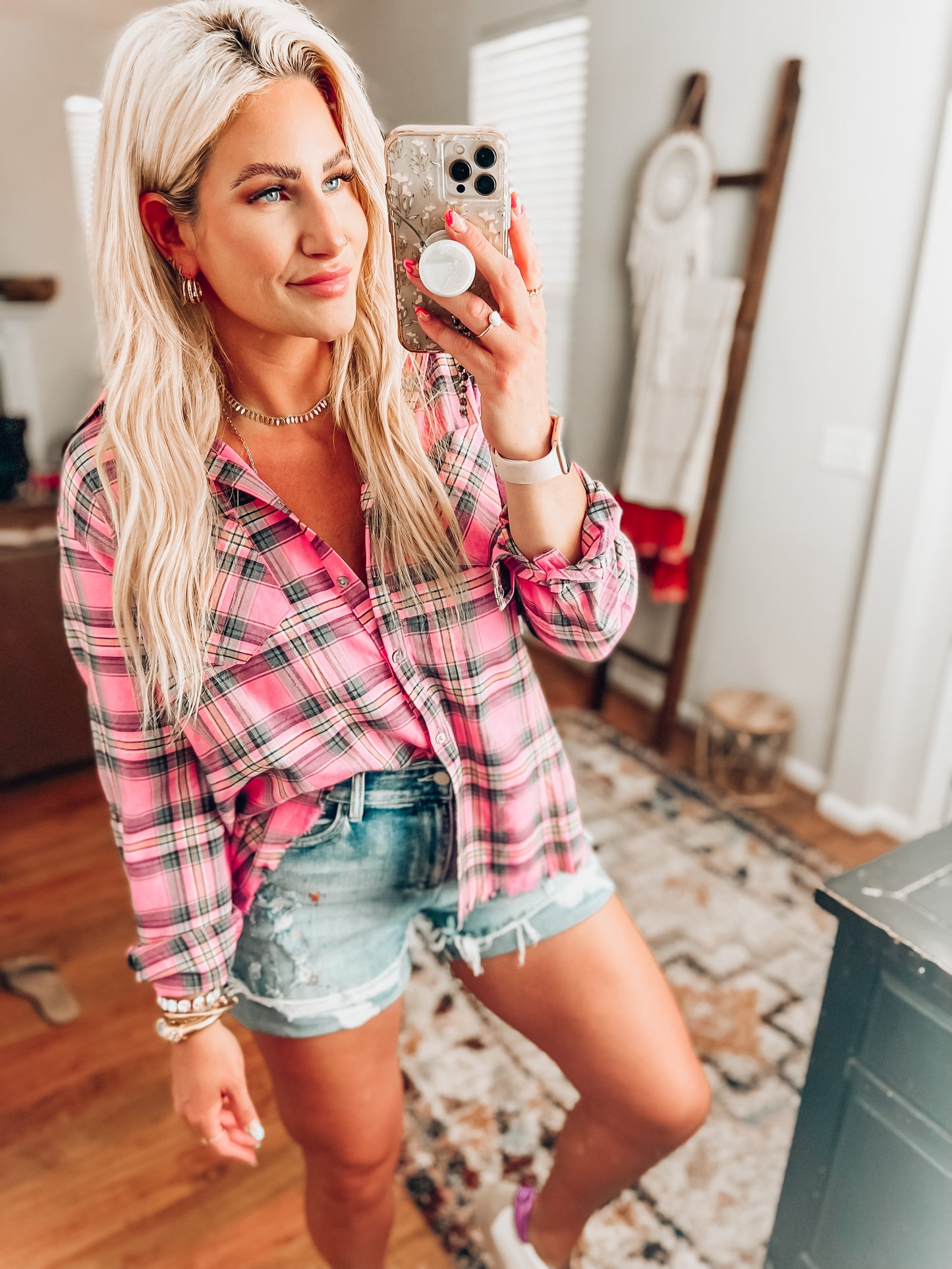 Cadence Plaid Button Up