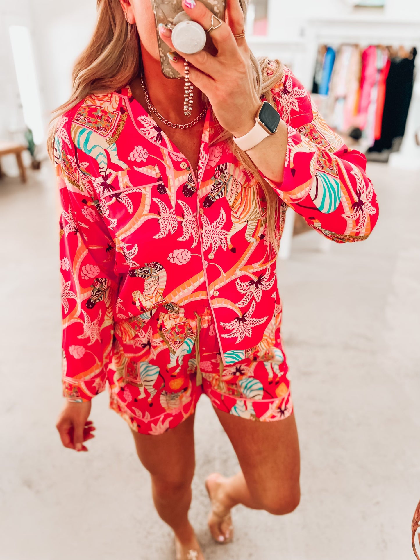 Zebra Carnival PJ Set