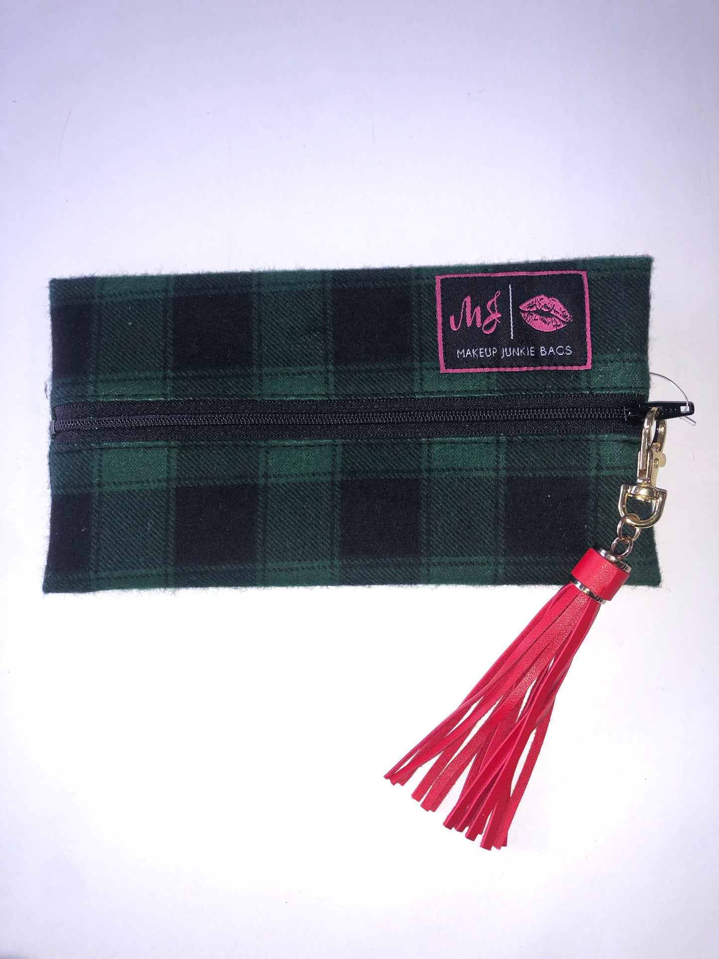 Makeup Junkie Mini- Forest Buffalo Plaid