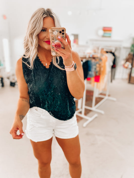 Frenchi Lace Tank Top