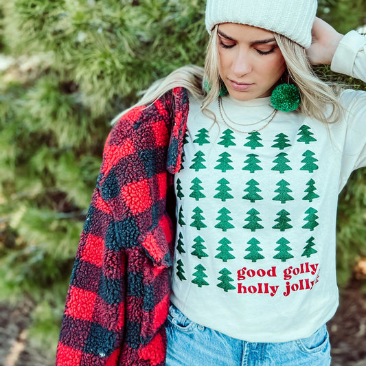 Good Golly, Holly Jolly Longsleeve tee